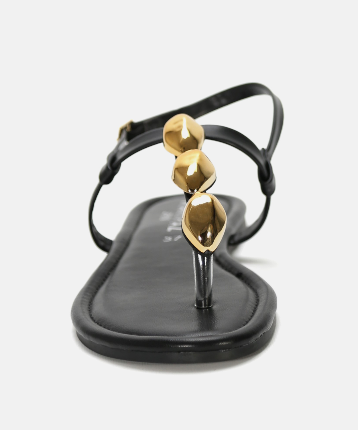 Sand&aacute;lia rasa com adorno met&aacute;lico image number null